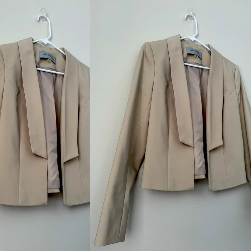 Cream Jacket Blouzer NEW YORK Career Size 8 - Picture 3 of 7